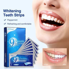 Tiras Dentales Blanqueadoras 9D White: Sonrisa Radiante en Minutos