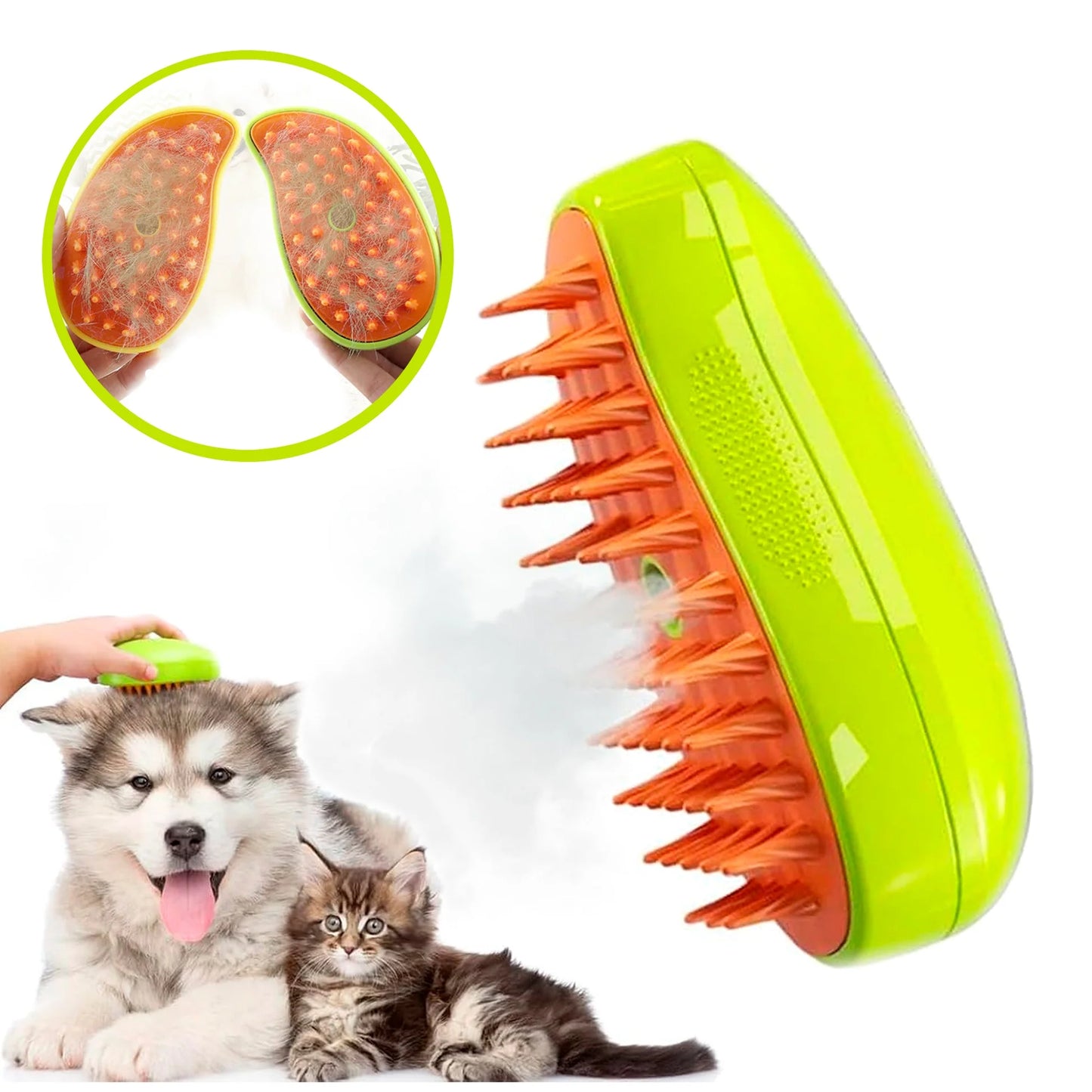Cepillo a Vapor para Mascotas – Limpieza y Cuidado Profesional
