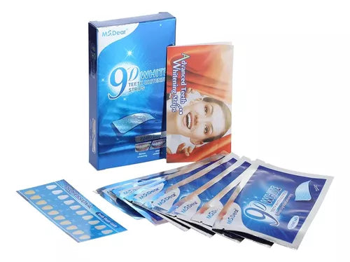 Tiras Dentales Blanqueadoras 9D White: Sonrisa Radiante en Minutos