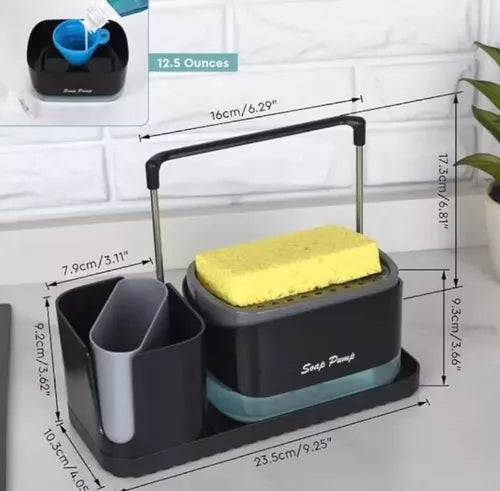 Organizador y Dispensador de Jabón 2 en 1: Orden y Practicidad en tu Cocina