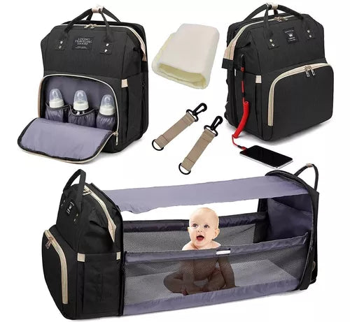 Pañalera 3 en 1 con Cambiador – Comodidad, Organización y Practicidad para Padres