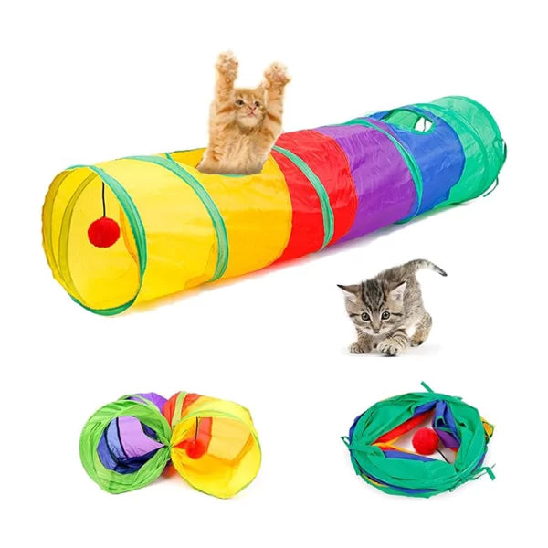 Túnel de Juego para Gatos – Diversión y Refugio en un Solo Lugar