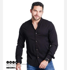 Camisa Manga Larga para Caballero – Estilo Clásico y Comodidad