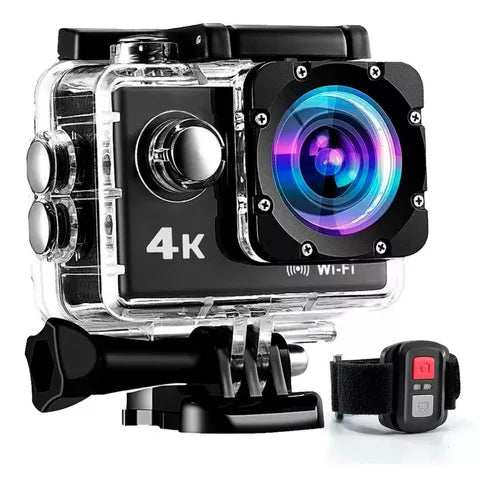 Cámara Deportiva 4K WiFi – Alta Definición y Resistencia para tus Aventuras